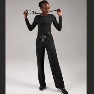 NWOT FIGS PIEDRA HIGH WAISTED STRAIGHT LEG FORMX SCRUB PANTS--XSMALL--BLACK